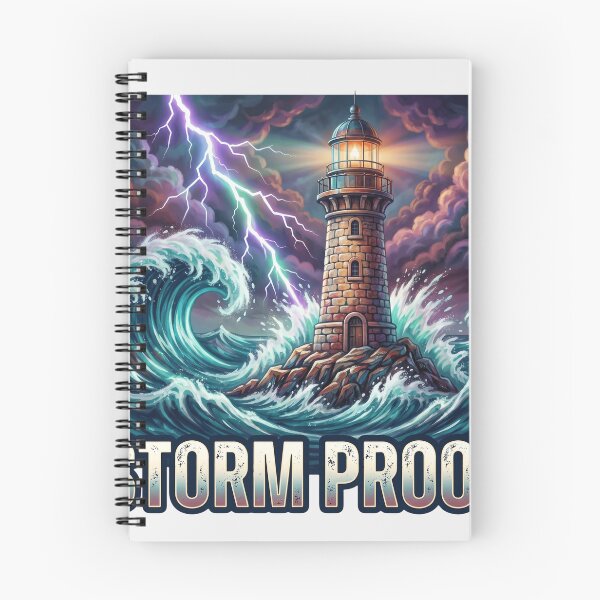 Item preview, Storm Proof Lighthouse - Resilient Mindset Overcoming Adversity designed and sold by veloramode.
