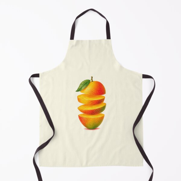 Item preview, Mango Slice Illustration – Tropical Summer Fruit Art designed and sold by Islabonita..