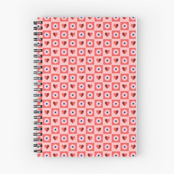 Item preview, Retro Checkerboard Hearts & Flowers Seamless Pattern designed and sold by Zaya_art.