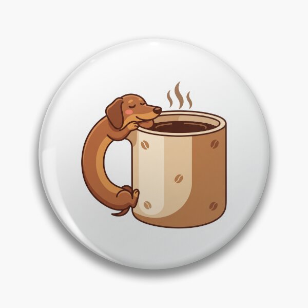 Item preview, Dachshund Coffee Mug Sticker V.3 designed and sold by pixelbloom17.
