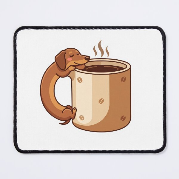 Item preview, Dachshund Coffee Mug Sticker V.3 designed and sold by pixelbloom17.