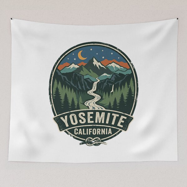 Item preview, Yosemite California National Park Hiking Camping Travel designed and sold by Simsimah26Parks.