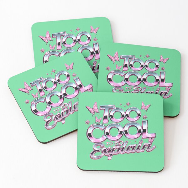 Item preview, Too Cool To Explain Pink Chrome Aesthetic designed and sold by karina360.