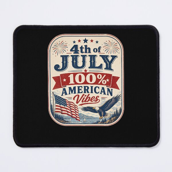 Item preview, 4th of July, 100% American Vibes designed and sold by FreshPixelArt.