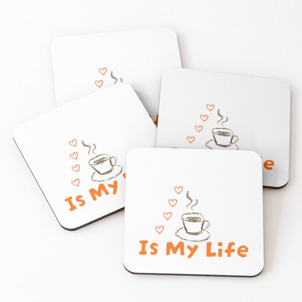 Item preview, Coffee is my life minimalistic style tshirt designed and sold by Maryart8.