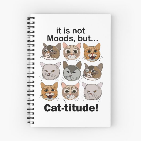 Item preview, Catitude Mood Swing Cat Art designed and sold by Nisha Prabhu.