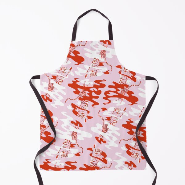 Item preview, Four tigers surrounded by smoke (red edition) designed and sold by Juliette Lancien.