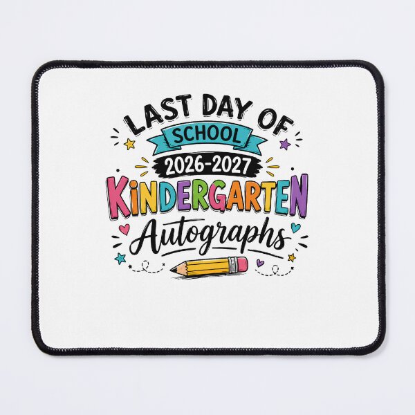 Item preview, Last Day Of School Kindergarten Autographs 2025-2026 T-Shirt, Teacher Student Memory Gift designed and sold by THREE LITTLE BEANS.
