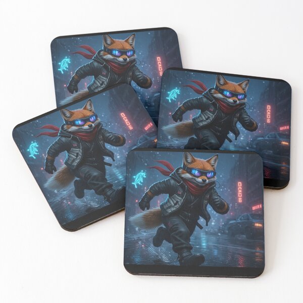 Item preview,  Cyberpunk Fox Runner Snow – Neo Tokyo Streetwear designed and sold by Neo Tokio.