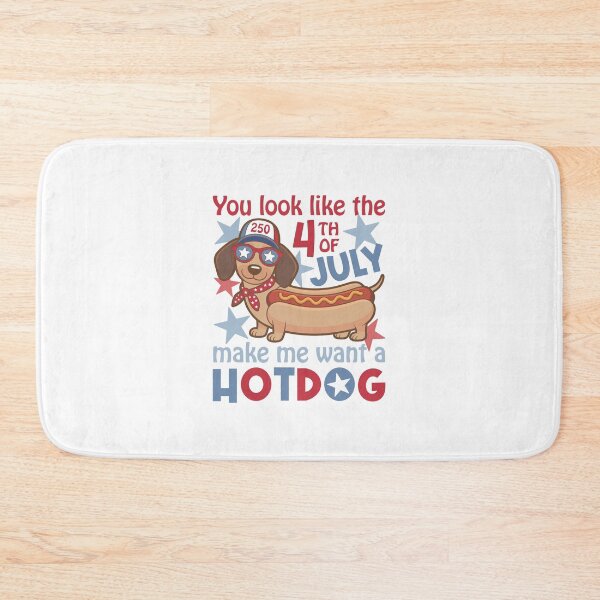 Item preview, You Look Like The 4th Of July Make Me Want A Hotdog Funny Dachshund designed and sold by designclub.
