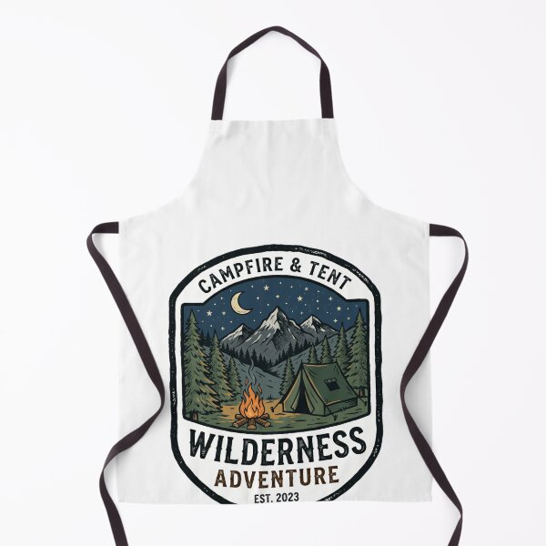 Item preview, Campfire & Tent Wilderness Adventure Est. 2023 Camping Outdoor Hiker Explorer designed and sold by Simsimah26Parks.