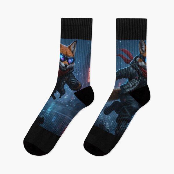 Item preview,  Cyberpunk Fox Runner Snow – Neo Tokyo Streetwear designed and sold by Neo Tokio.