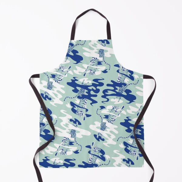 Item preview, Four tigers surrounded by smoke (blue edition) designed and sold by Juliette Lancien.