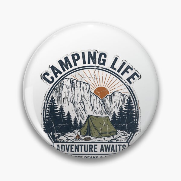 Item preview, Camping Life Adventure Awaits Granite Peaks & Pines Est 1974 Outdoor Campers Mountain Explorers designed and sold by Simsimah26Parks.