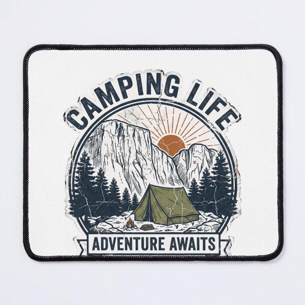 Item preview, Camping Life Adventure Awaits Granite Peaks & Pines Est 1974 Outdoor Campers Mountain Explorers designed and sold by Simsimah26Parks.