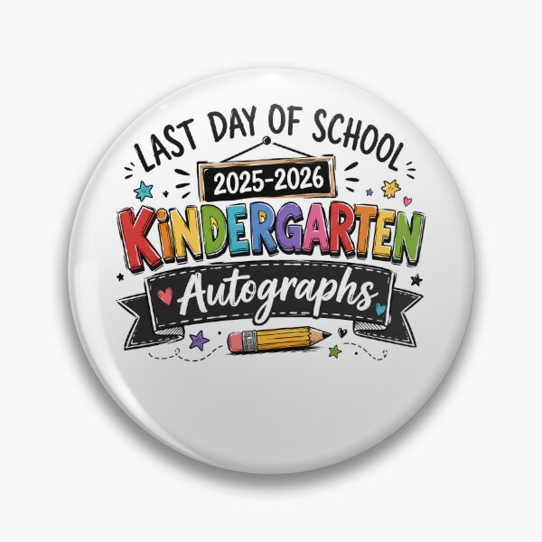 Item preview, Last Day Of School Kindergarten Autographs 2025-2026 T-Shirt, Teacher Student Memory Gift  designed and sold by THREE LITTLE BEANS.