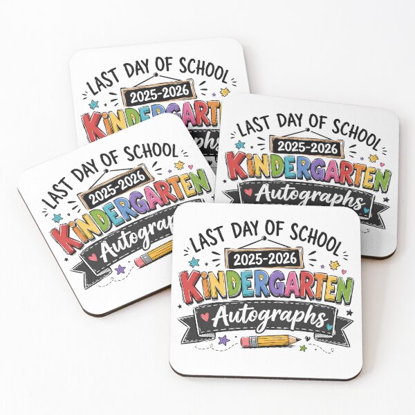 Item preview, Last Day Of School Kindergarten Autographs 2025-2026 T-Shirt, Teacher Student Memory Gift  designed and sold by THREE LITTLE BEANS.