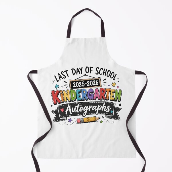 Item preview, Last Day Of School Kindergarten Autographs 2025-2026 T-Shirt, Teacher Student Memory Gift designed and sold by THREE LITTLE BEANS.