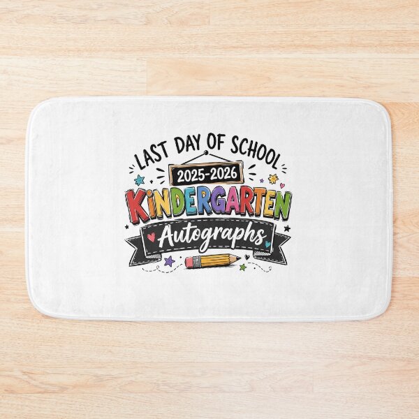 Item preview, Last Day Of School Kindergarten Autographs 2025-2026 T-Shirt, Teacher Student Memory Gift  designed and sold by THREE LITTLE BEANS.