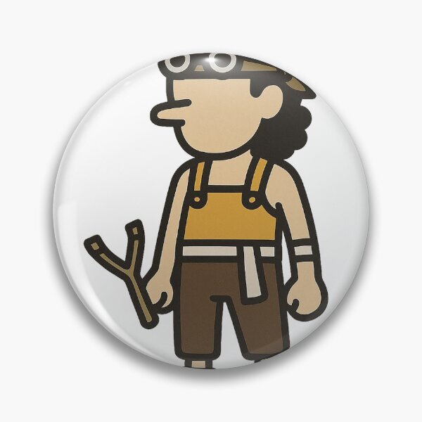 Item preview, Character - Young Man with Long Nose and Goggles Determined designed and sold by AnimeShin.