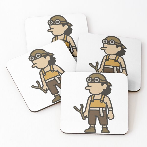 Item preview, Character - Young Man with Long Nose and Goggles Determined designed and sold by AnimeShin.