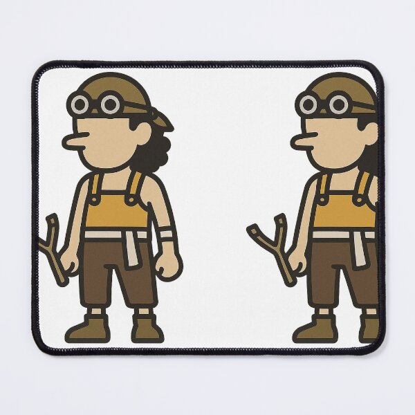 Item preview, Character - Young Man with Long Nose and Goggles Determined designed and sold by AnimeShin.