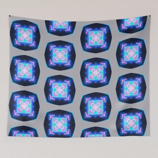 Item preview, Cyber Neon Mandala Pattern | Y2K Liquid Chrome Art designed and sold by Rawafi Art Studio.