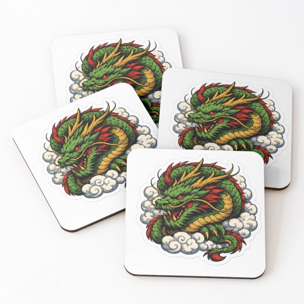 Item preview, Emerald Dragon designed and sold by UkiyoGraphic.