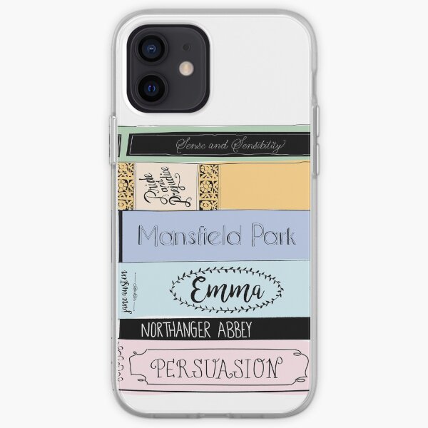 Jane Austen Book Stack - Colour iPhone Soft Case