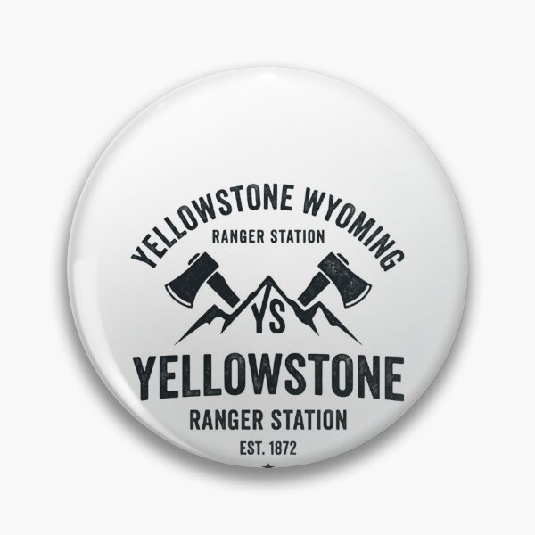 Item preview, Yellowstone Wyoming Ranger Station YS Yellowstone Ranger Station Est. 1872 National Park Visitor Outdoor Enthusiast designed and sold by Simsimah26Parks.