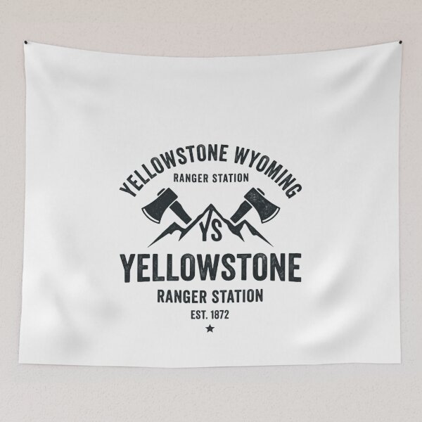 Item preview, Yellowstone Wyoming Ranger Station YS Yellowstone Ranger Station Est. 1872 National Park Visitor Outdoor Enthusiast designed and sold by Simsimah26Parks.