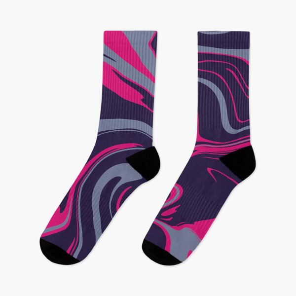 Item preview, Liquid Marble Swirl – Vibrant Fuchsia and Deep Navy designed and sold by CaramelCo.