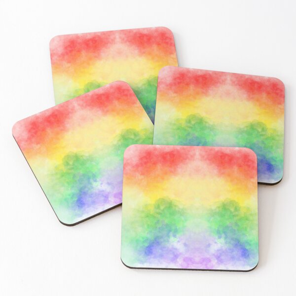 Item preview, Aesthetic Rainbow Watercolor Abstract - Pastel Tie Dye Pattern designed and sold by gokhanuzen.