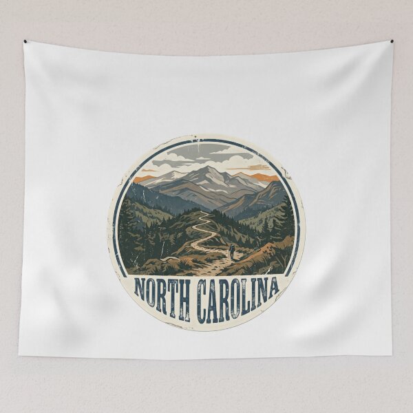 Item preview, North Carolina Mountain Hiking Outdoor State Traveler designed and sold by Simsimah26Parks.