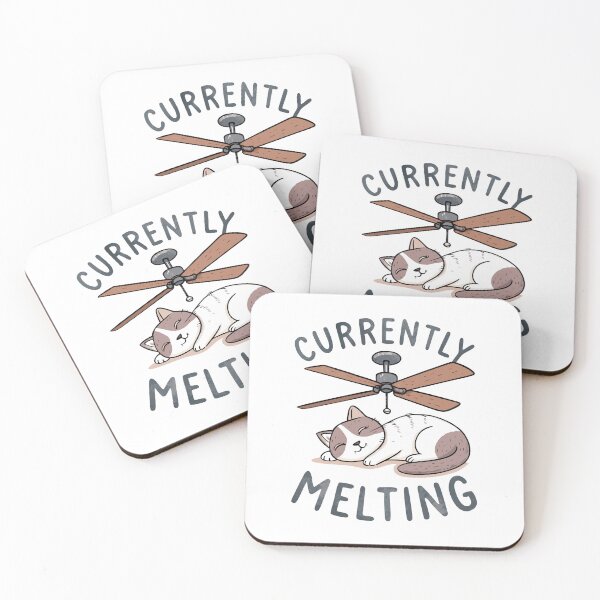 Item preview, Summer design of a cat sleeping under a ceiling fan designed and sold by Ahmed-khafagy.