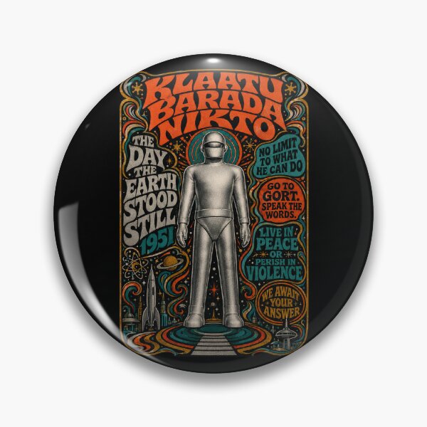 Item preview, Klaatu Barada Nikto Psychedelic Gort Robot  designed and sold by electrovista.