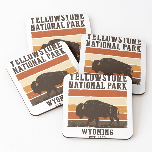 Item preview, Yellowstone National Park Wyoming Est. 1872 Bison Wildlife National Park Travel Visitor designed and sold by Simsimah26Parks.
