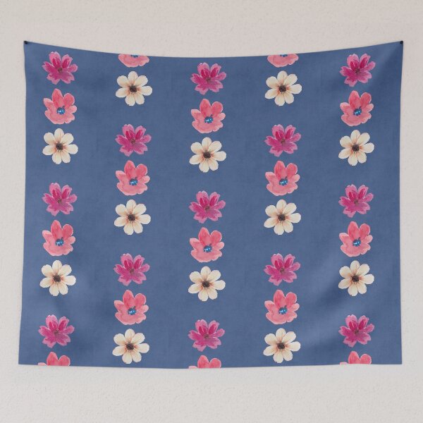 Item preview,  Navy Blue Botanical Floral Art designed and sold by samahl_l.