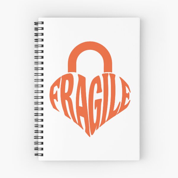 Item preview, Fragile Heart-Lock - Retro Modernist Typographic Streetwear Shirt designed and sold by mantra2023.