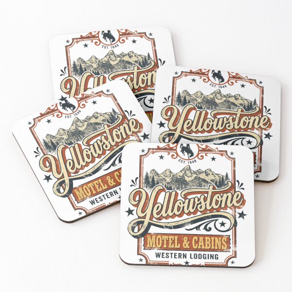 Item preview, Route 20 Est 1948 Yellowstone Motel & Cabins Western Lodging National Park Travel Adventure designed and sold by Simsimah26Parks.