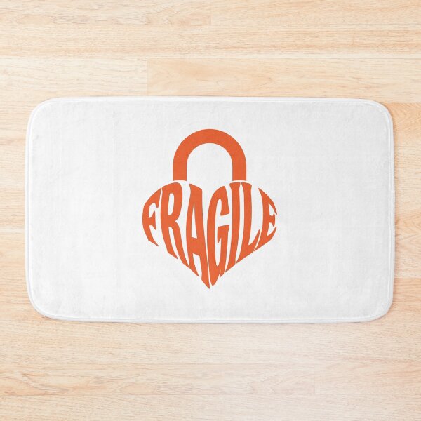 Item preview, Fragile Heart-Lock - Retro Modernist Typographic Streetwear Shirt designed and sold by mantra2023.