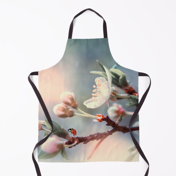 Item preview, Cherry Blossom Branch Butterfly Ladybug Soft Pastel Spring Botanical Art designed and sold by Artycom.