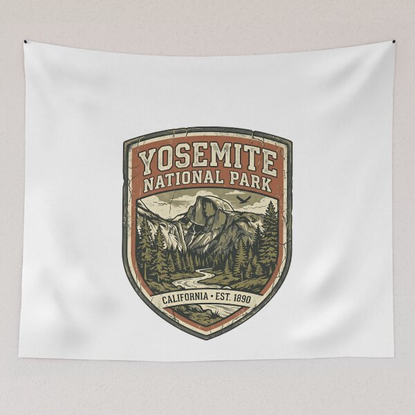 Item preview, Yosemite National Park California Est 1890 Travel Outdoors Hiking Souvenir designed and sold by Simsimah26Parks.