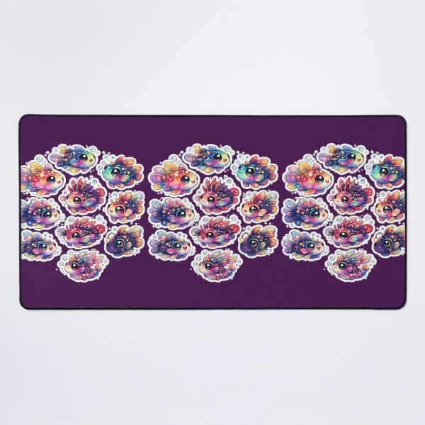 Item preview, Cute Kawaii Rainbow Fish Sticker Pack designed and sold by KrishAuraa.