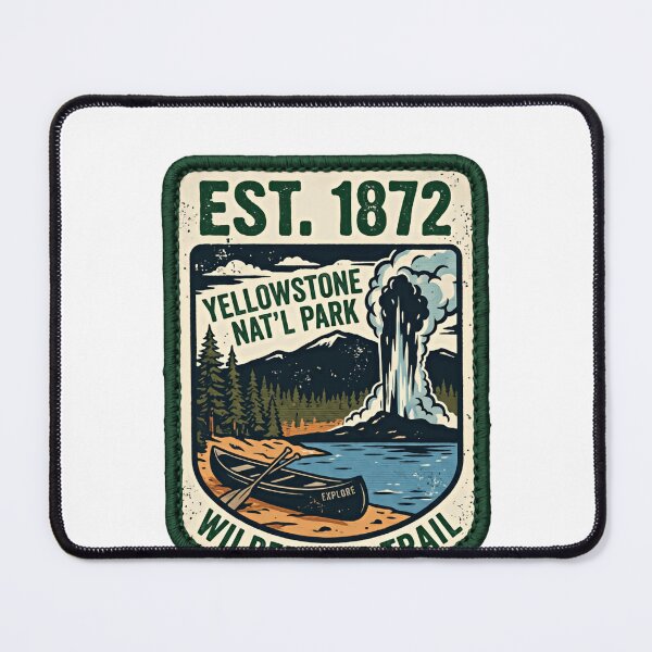 Item preview, Est. 1872 Yellowstone Nat'l Park Wilderness Trail Explore National Park Outdoor Adventure designed and sold by Simsimah26Parks.