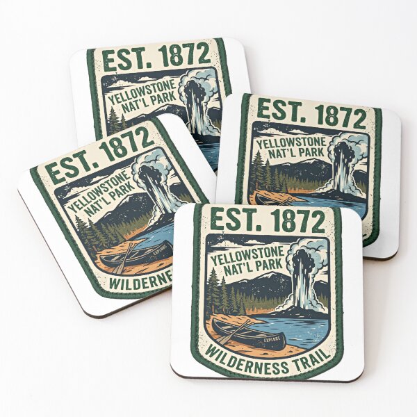 Item preview, Est. 1872 Yellowstone Nat'l Park Wilderness Trail Explore National Park Outdoor Adventure designed and sold by Simsimah26Parks.