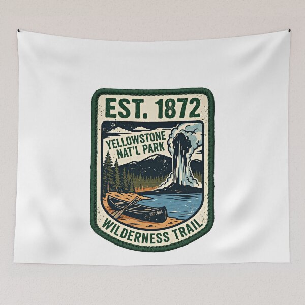 Item preview, Est. 1872 Yellowstone Nat'l Park Wilderness Trail Explore National Park Outdoor Adventure designed and sold by Simsimah26Parks.