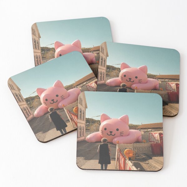 Item preview, Giant pink cat blocks road in Lörrach designed and sold by Mauswohn.