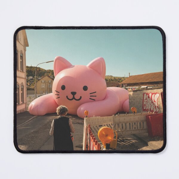 Item preview, Giant pink cat blocks road in Lörrach designed and sold by Mauswohn.