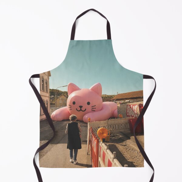 Item preview, Giant pink cat blocks road in Lörrach designed and sold by Mauswohn.